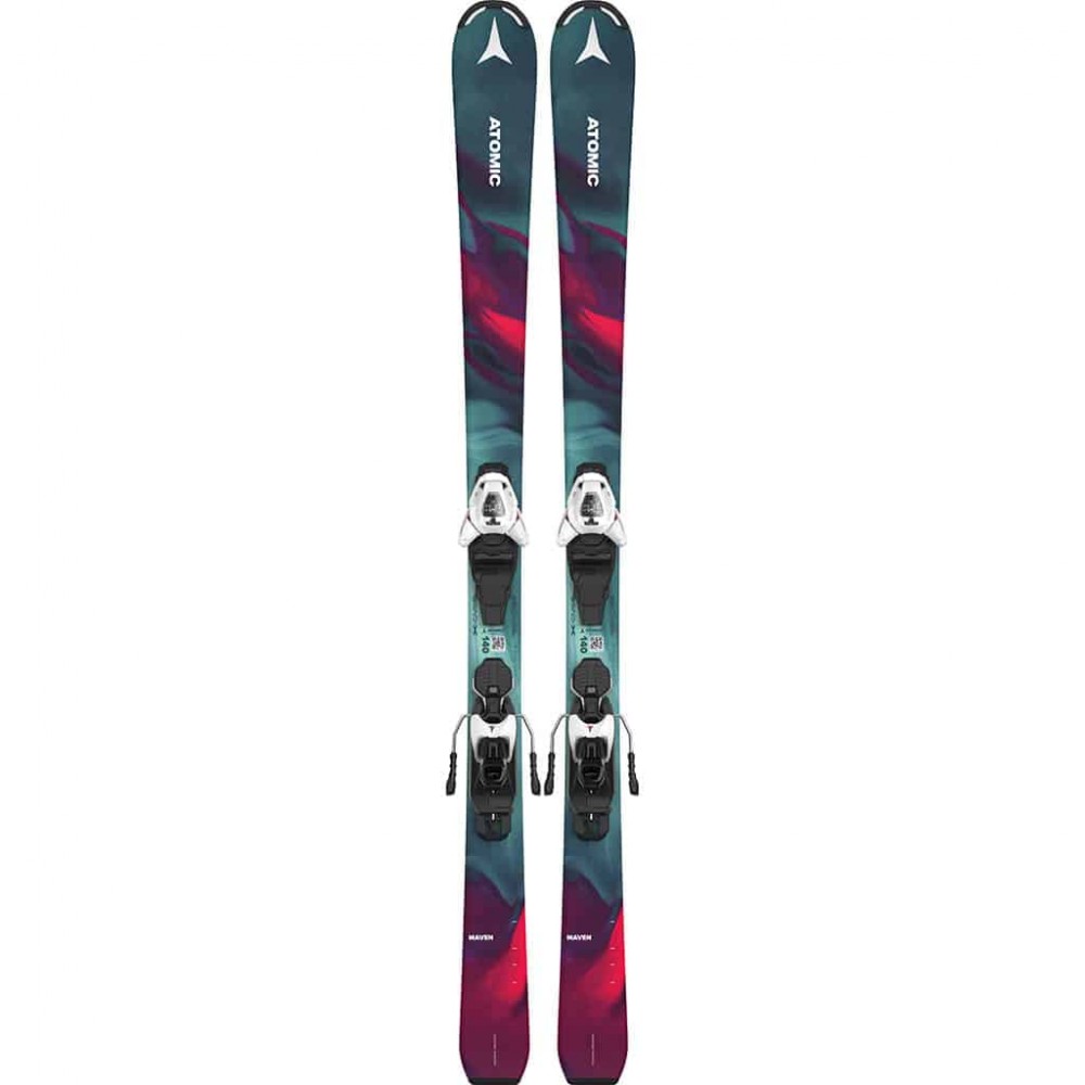 Лыжи горные Atomic Maven Atomic Girl 130-150 + C 5 GW white pink